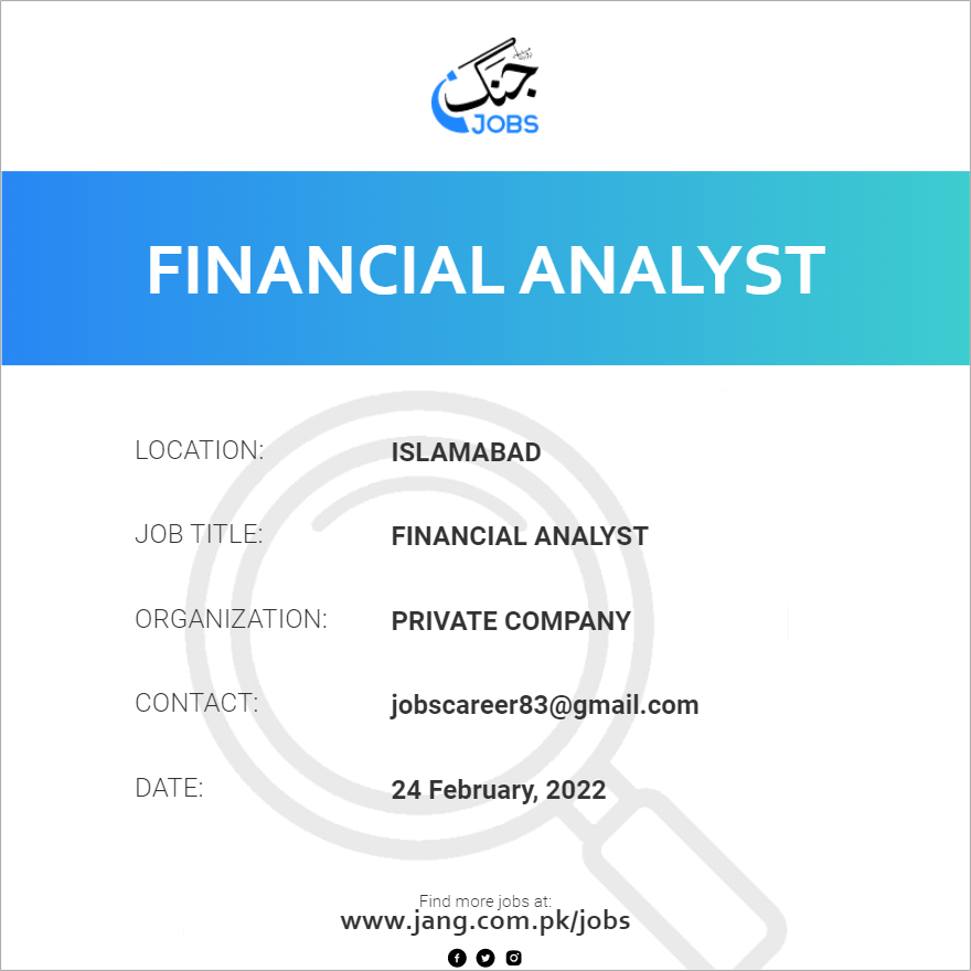 Financial Analyst 