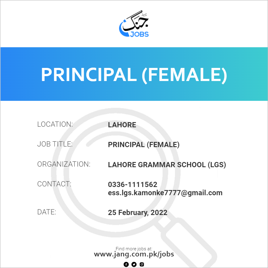 Principal (Female)