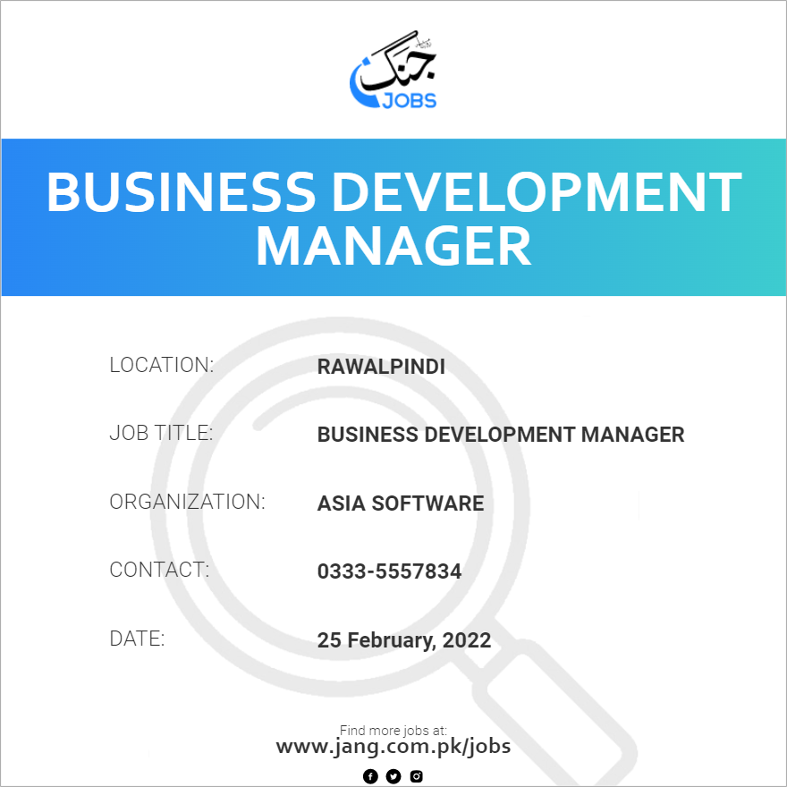 Business Development Manager
