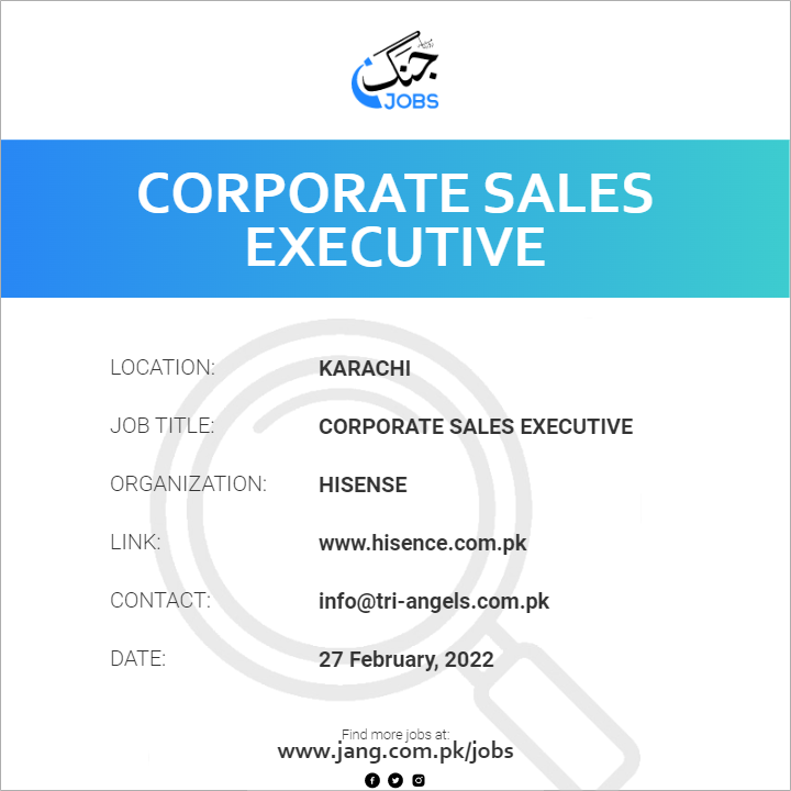 Corporate Sales Executive