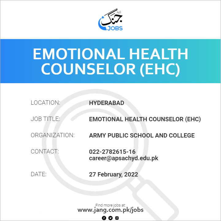 Emotional Health Counselor (EHC)