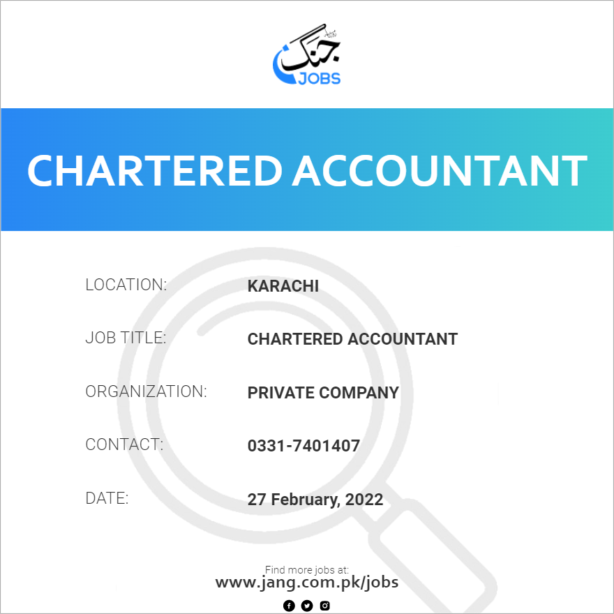 Chartered Accountant 