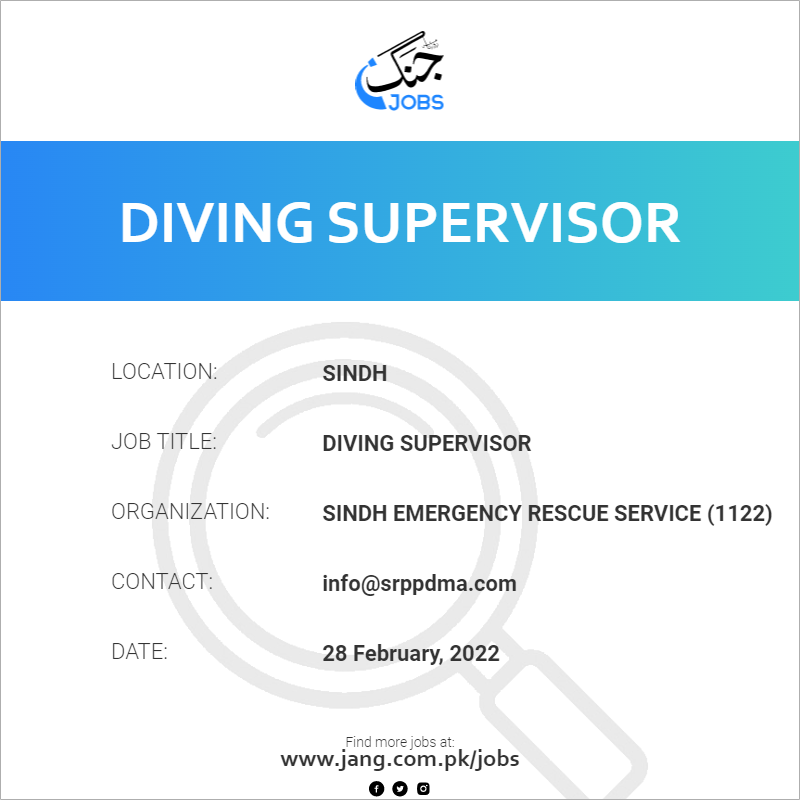 Diving Supervisor 