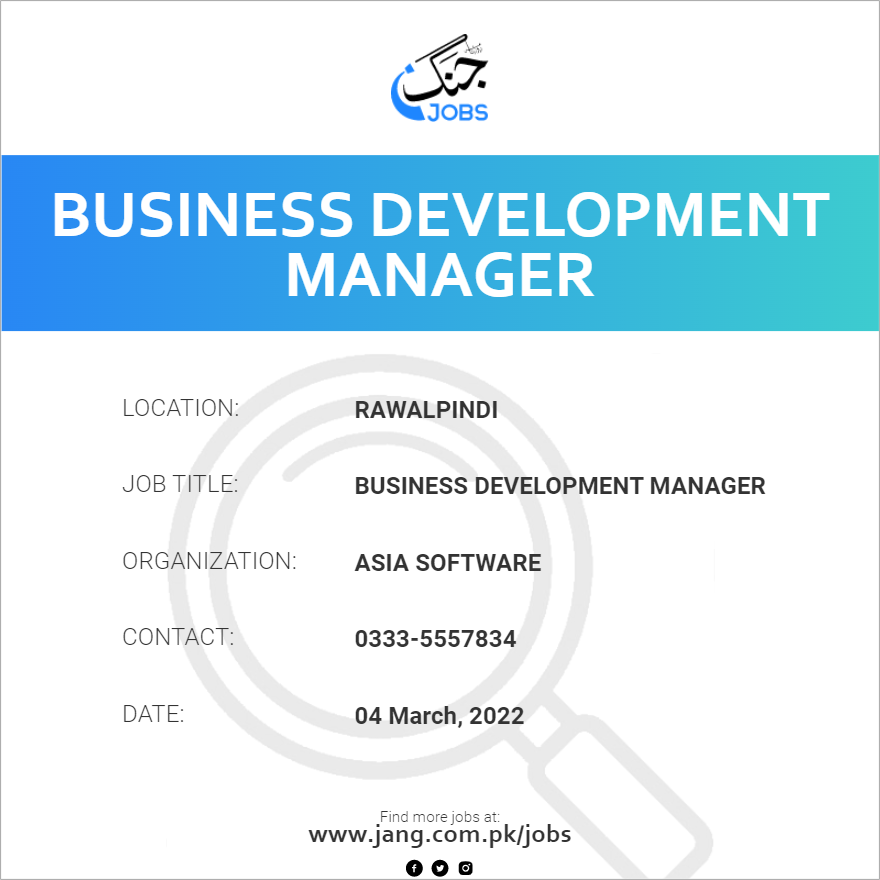Business Development Manager