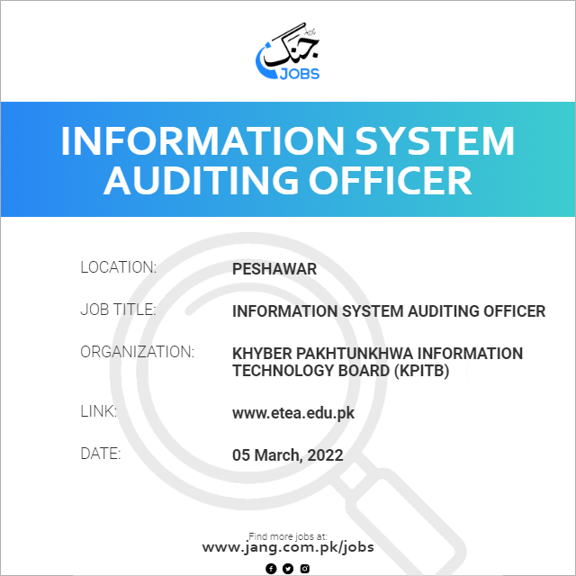 Information System Auditing Officer
