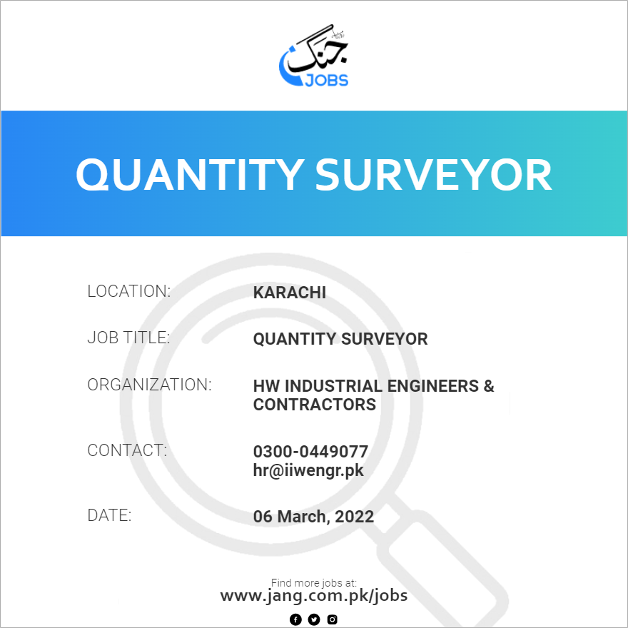 Quantity Surveyor
