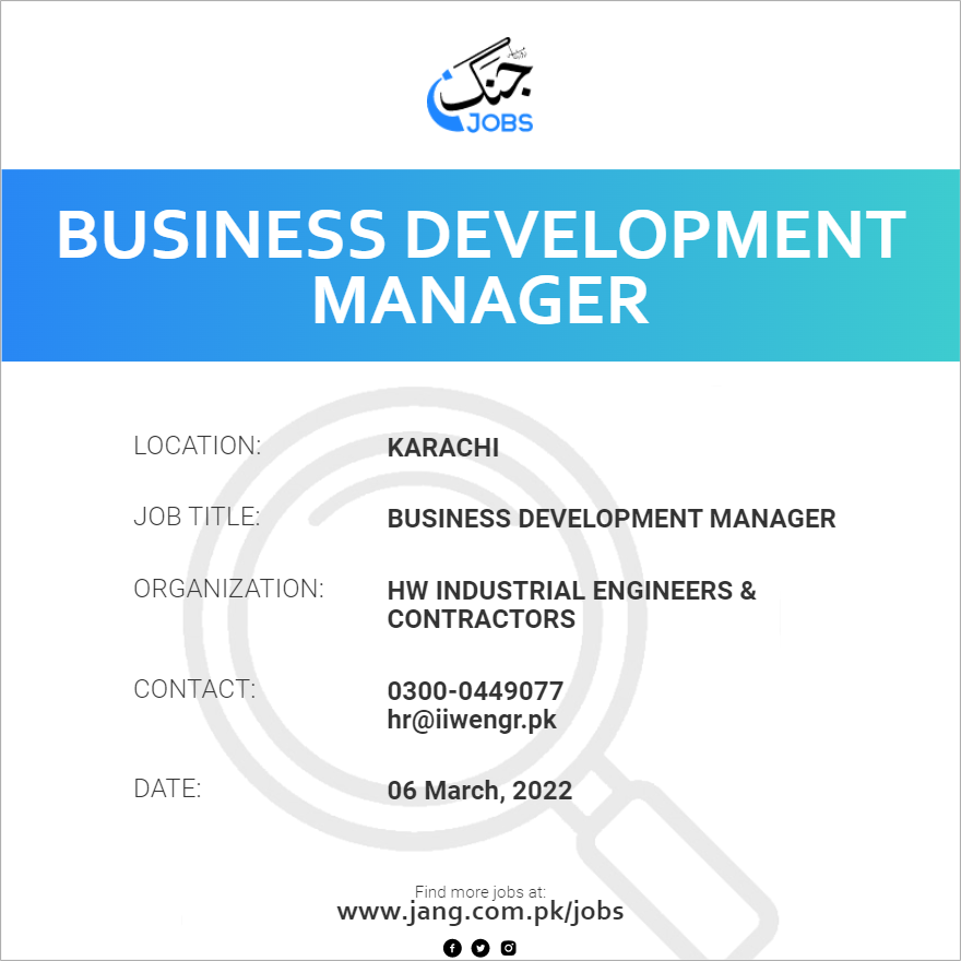 Business Development Manager