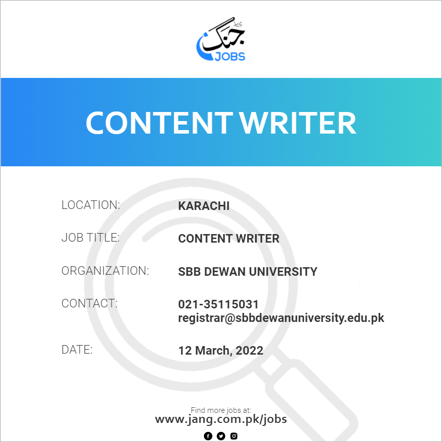Content Writer