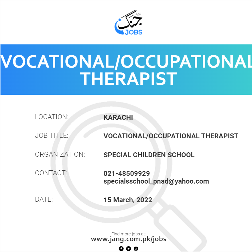 Vocational/Occupational Therapist