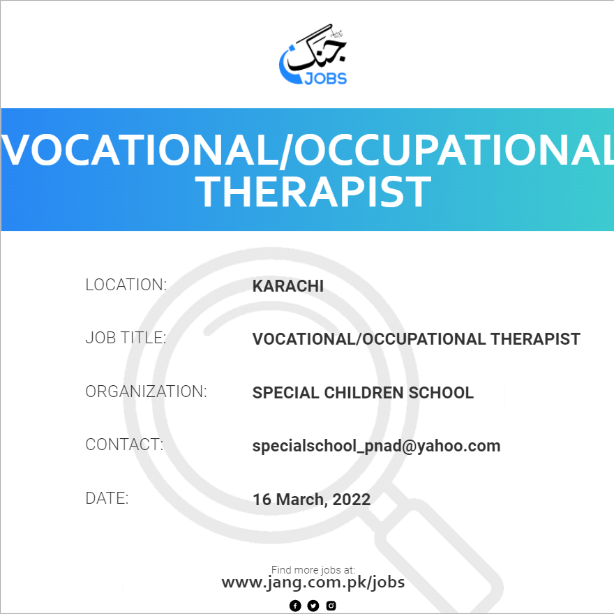 Vocational/Occupational Therapist