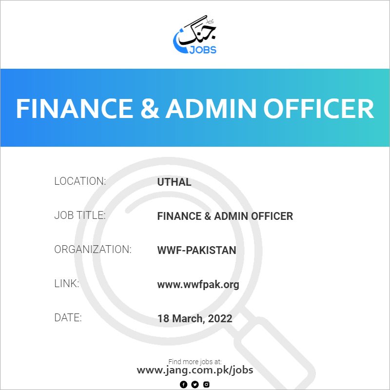 Finance & Admin Officer