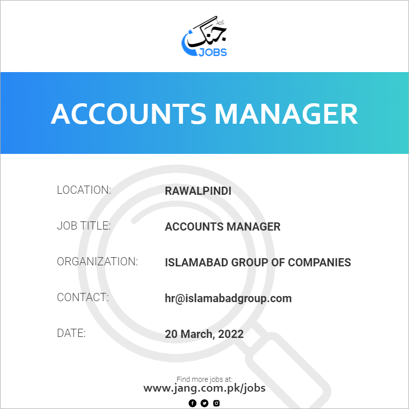 Accounts Manager