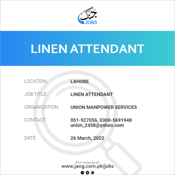 Linen Attendant