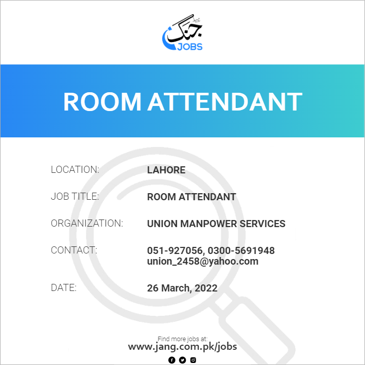 Room Attendant