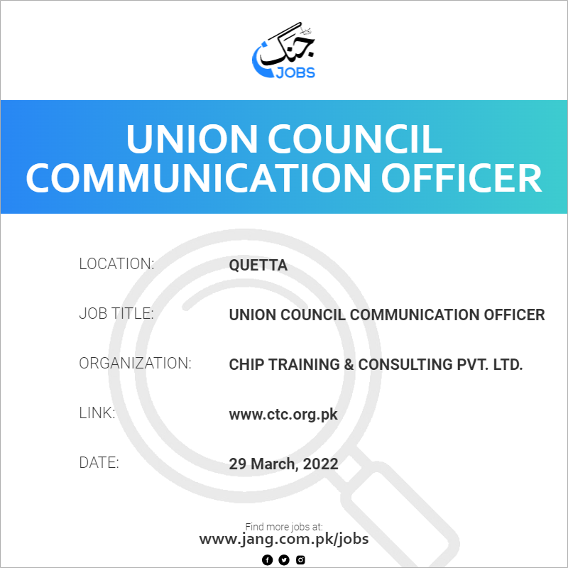 Union Council Communication Officer