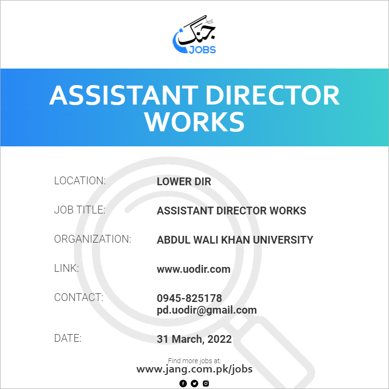 Assistant Director Works