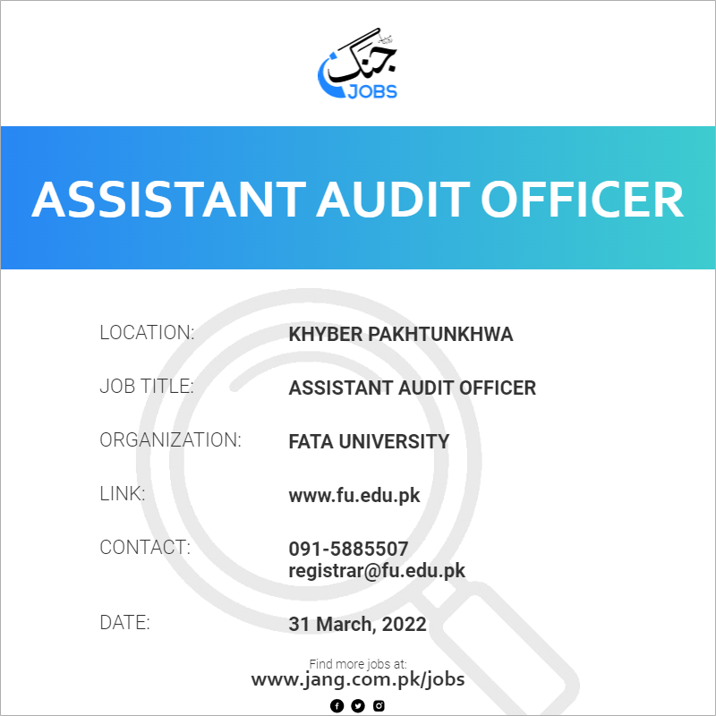 Assistant Audit Officer