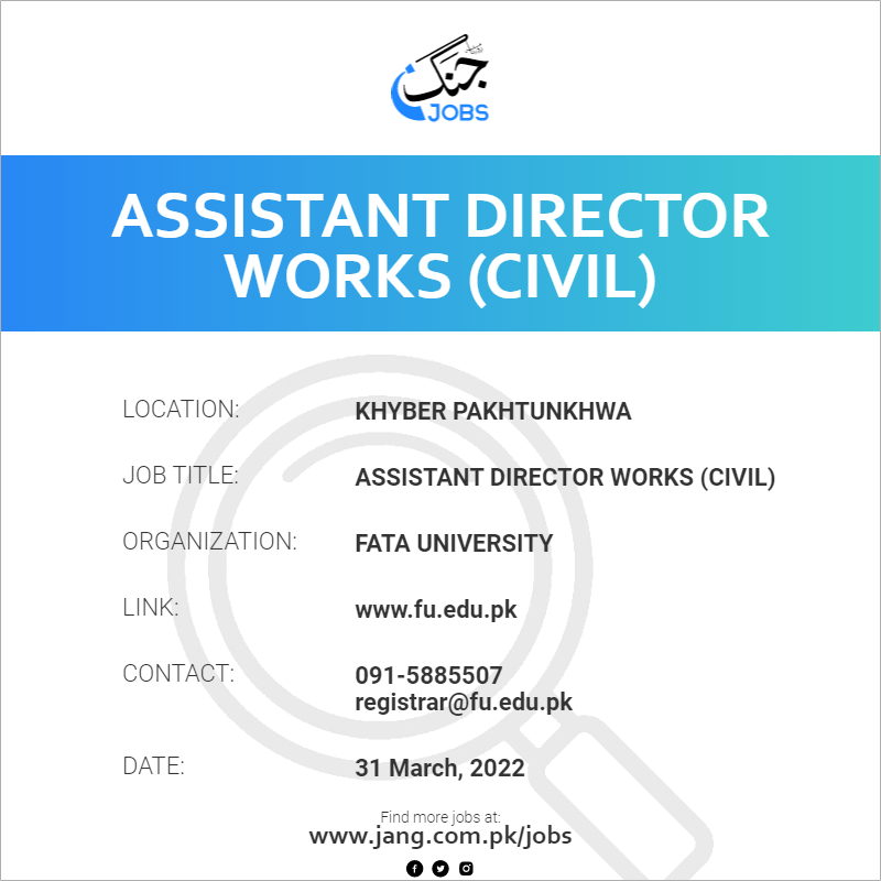 Assistant Director Works (Civil)
