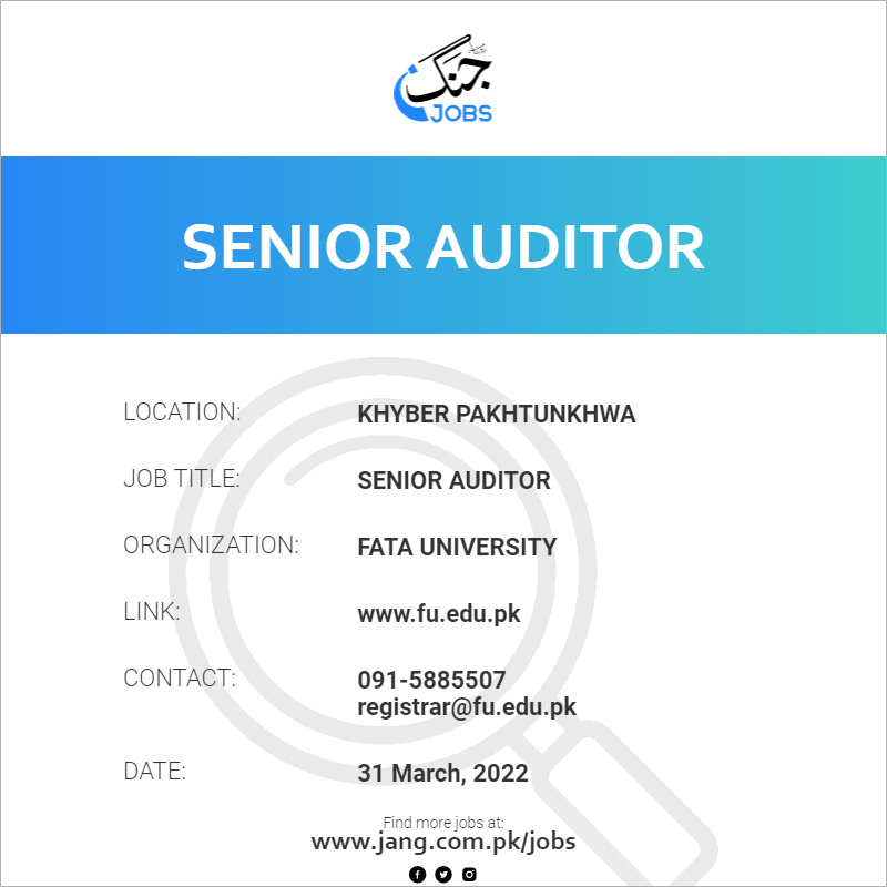 Senior Auditor