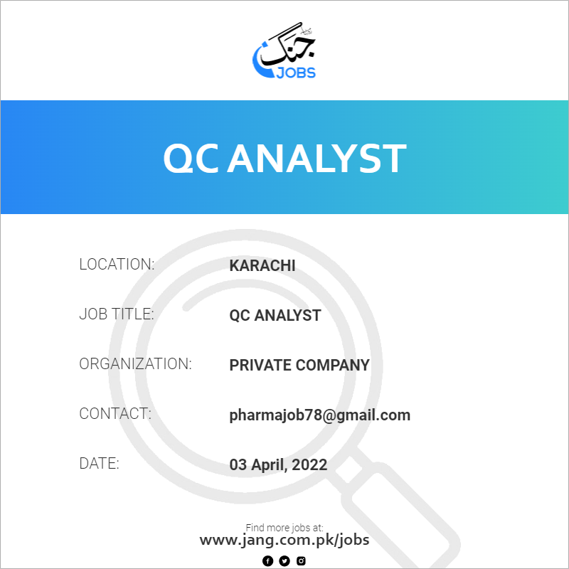 QC Analyst