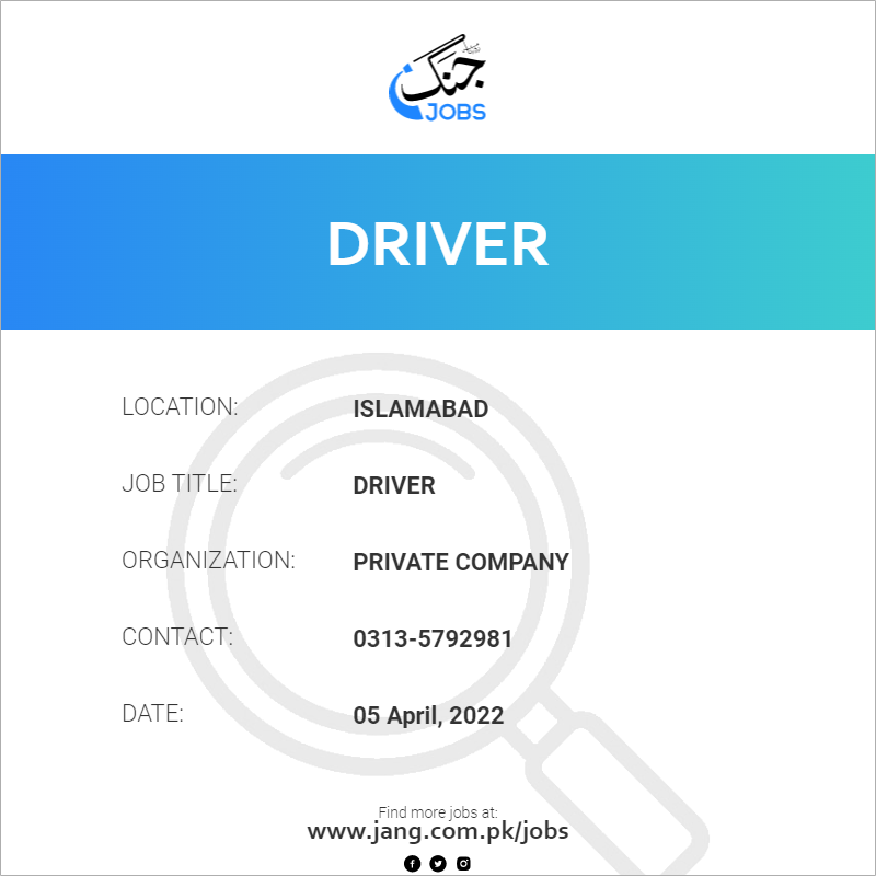 Urgent Driver Jobs In Nairobi