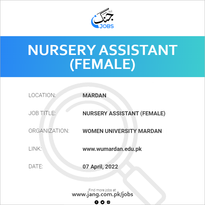 Nursery Assistant (Female)