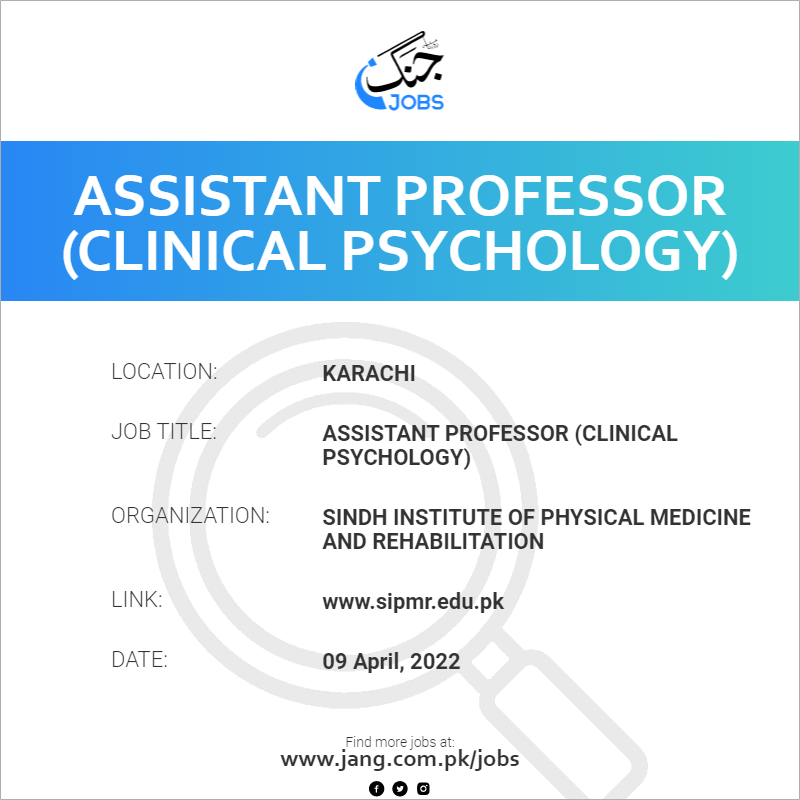 assistant-professor-clinical-psychology-job-sindh-institute-of