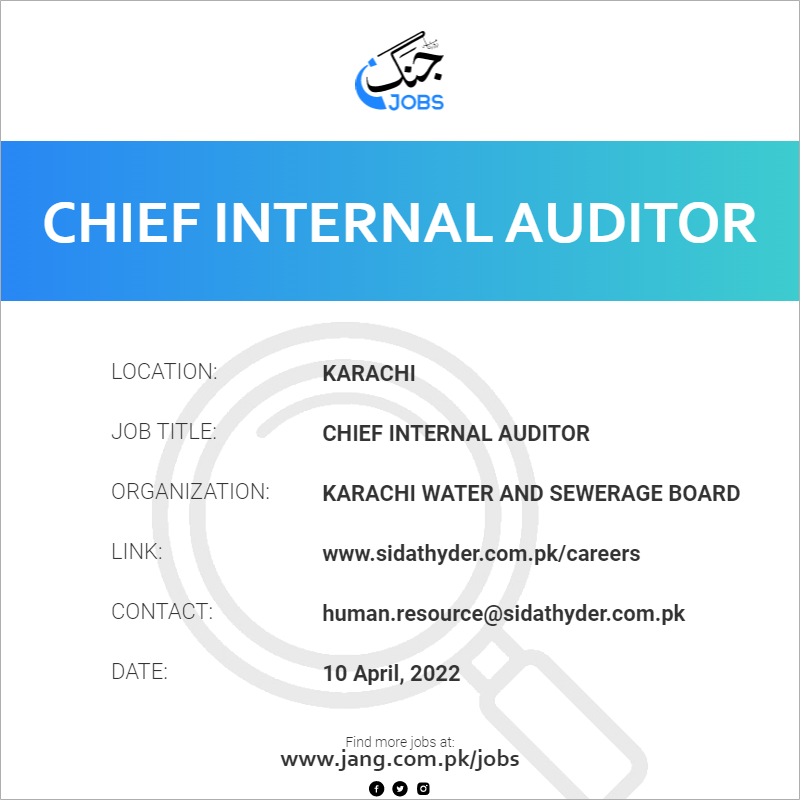 Chief Internal Auditor