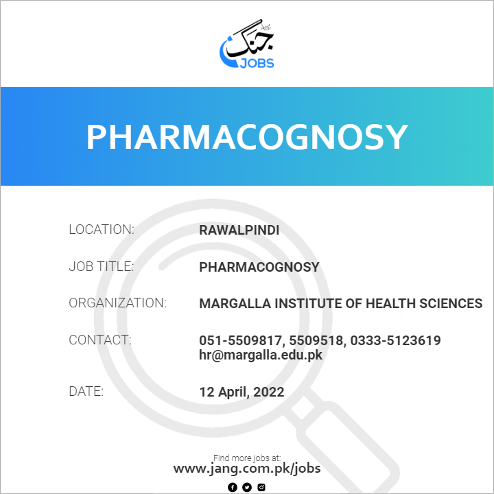 Pharmacognosy