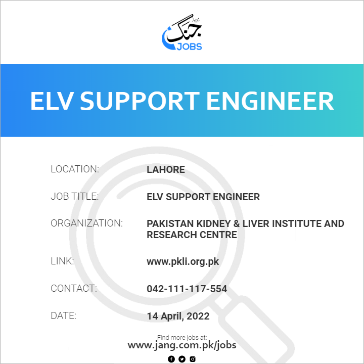 ELV Support Engineer