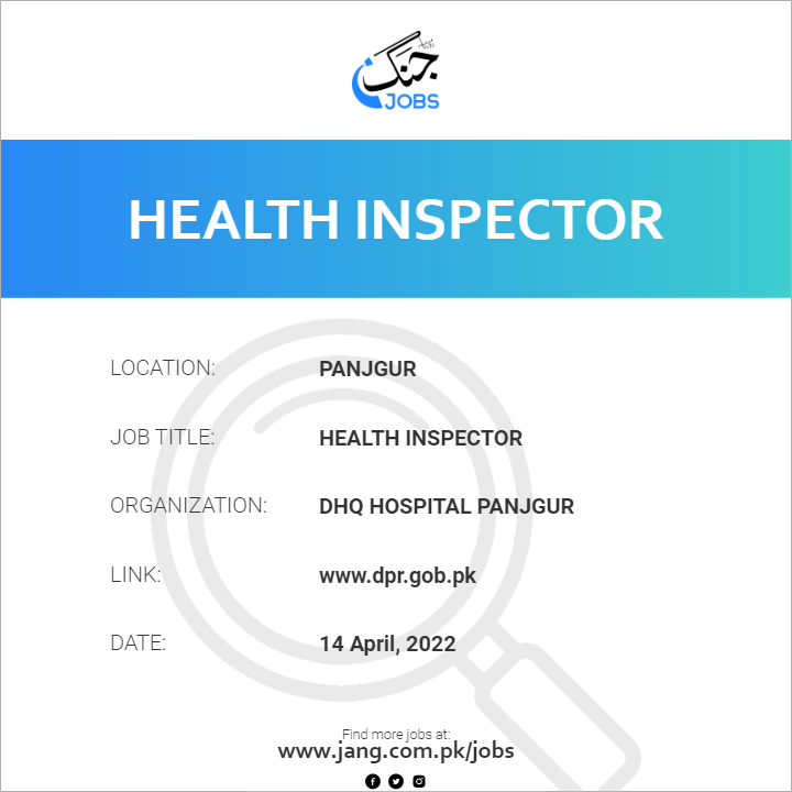 Health Inspector