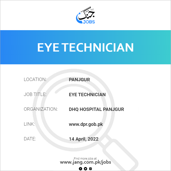 Eye Technician