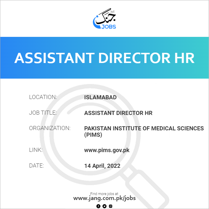 Assistant Director HR