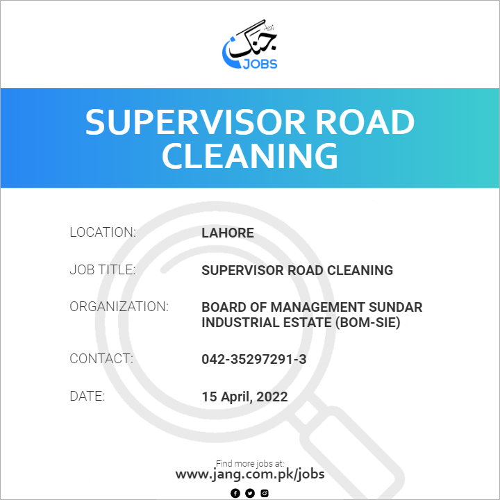 Cleaning Supervisor Jobs Toronto