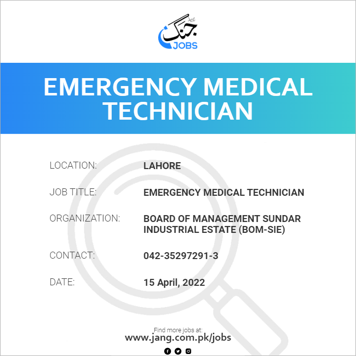 Emergency Medical Technician