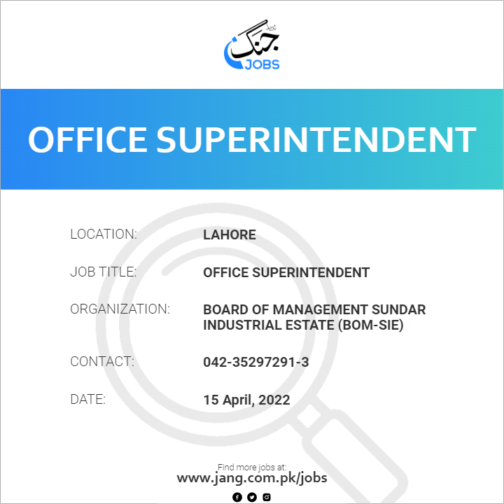 Office Superintendent