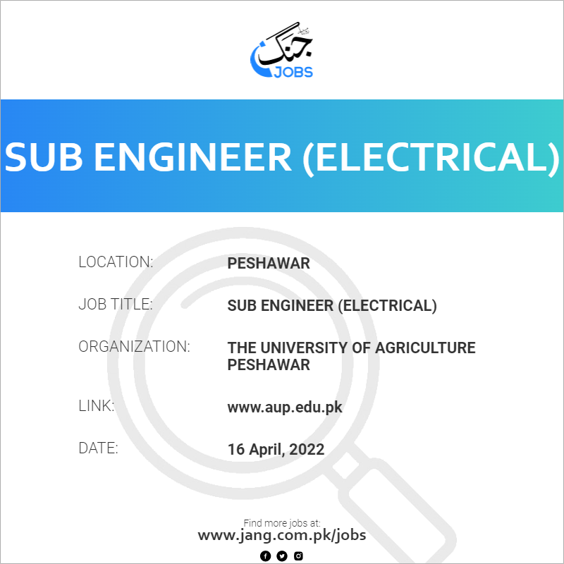 Sub Engineer (Electrical)