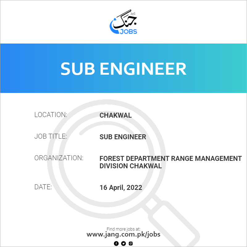 Sub Engineer