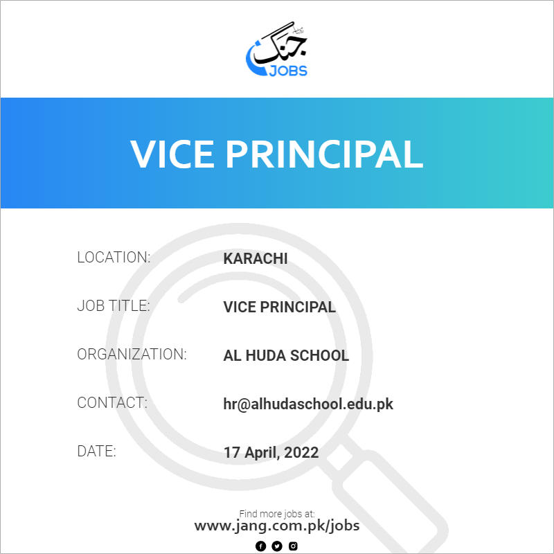 Vice Principal