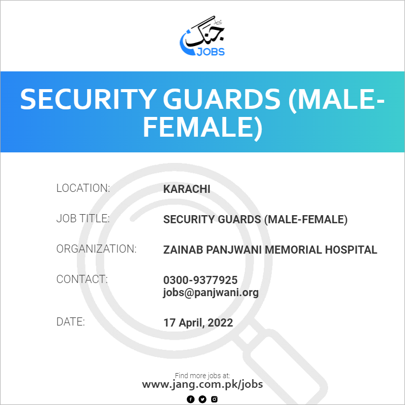 Security Guards (Male-Female)