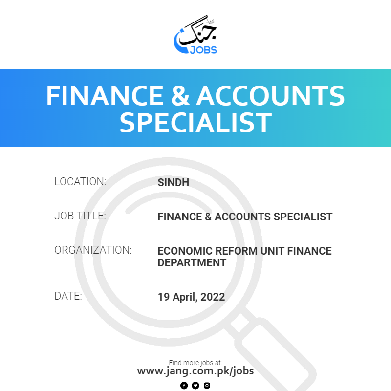Finance & Accounts Specialist