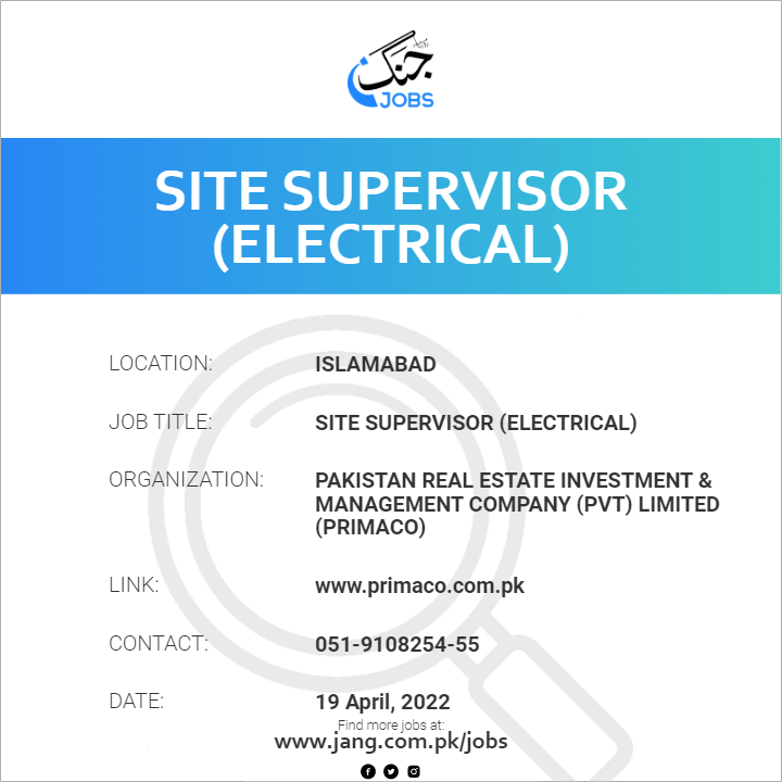 Site Supervisor (Electrical)