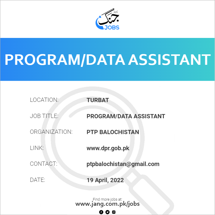 Program/Data Assistant