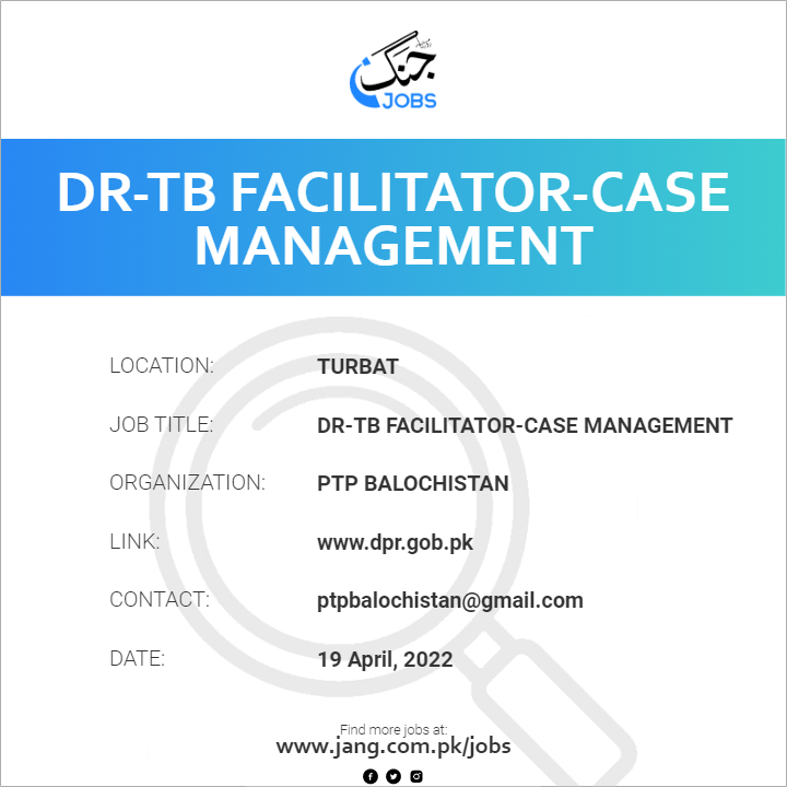 DR-TB Facilitator-Case Management