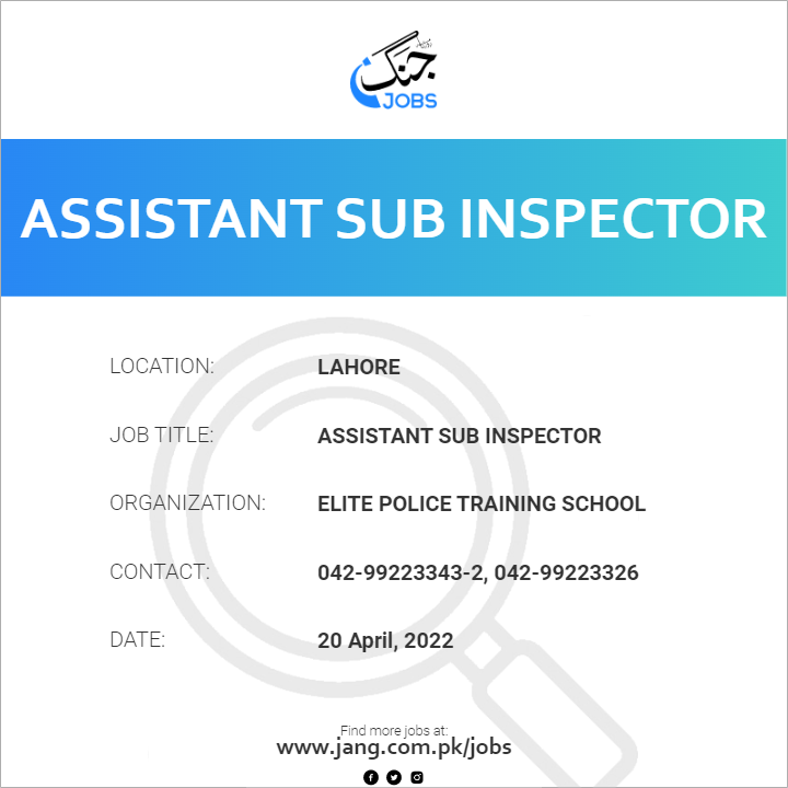 Assistant Sub Inspector