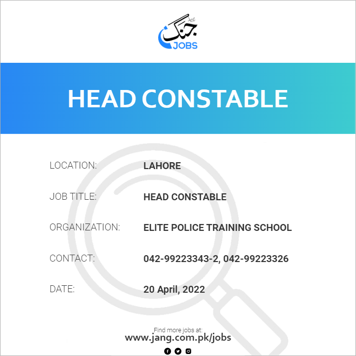 Head Constable