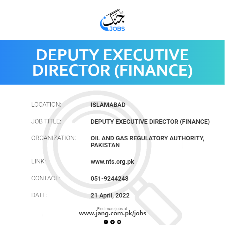 Deputy Executive Director (Finance)