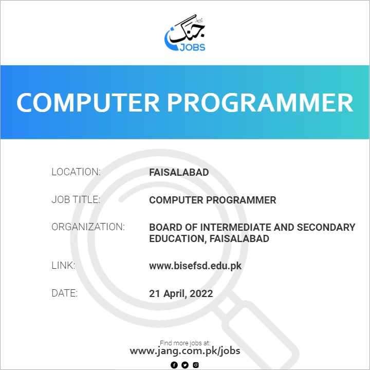 Computer Programmer