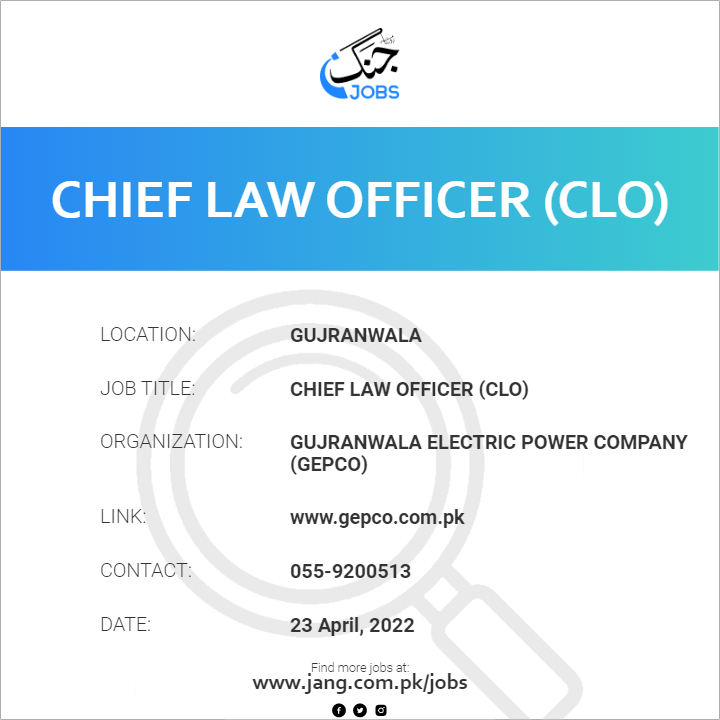 Chief Law Officer (CLO)