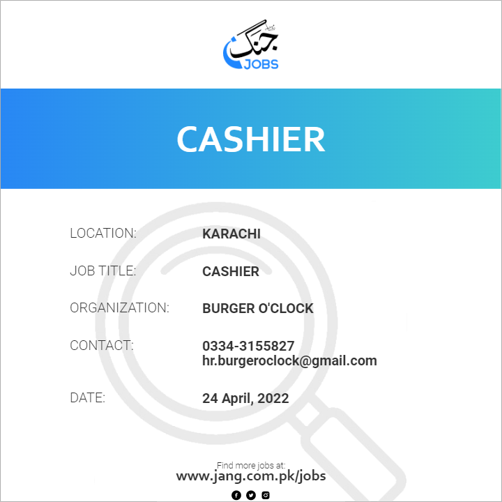 Cashier